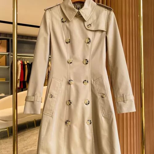 Replica Burberry Trench Coat Long Sleeved For Women #1295286 $170.00 USD for Wholesale