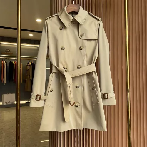 Replica Burberry Trench Coat Long Sleeved For Women #1295296, $160.00 USD, [ITEM#1295296], Replica Burberry Trench Coat outlet from China