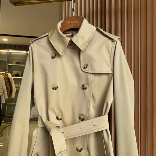 Replica Burberry Trench Coat Long Sleeved For Women #1295296 $160.00 USD for Wholesale