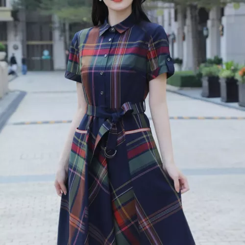 Replica Burberry Dresses Short Sleeved For Women #1295319, $96.00 USD, [ITEM#1295319], Replica Burberry Dresses outlet from China