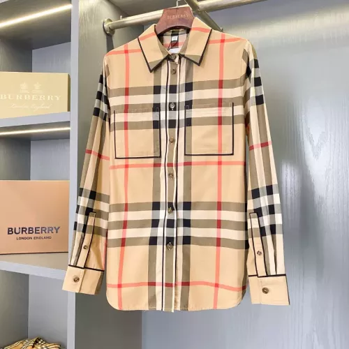 Replica Burberry Shirts Long Sleeved For Women #1295326, $88.00 USD, [ITEM#1295326], Replica Burberry Shirts outlet from China