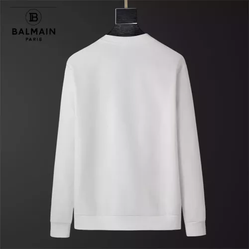 Replica Balmain Hoodies Long Sleeved For Men #1297242 $40.00 USD for Wholesale