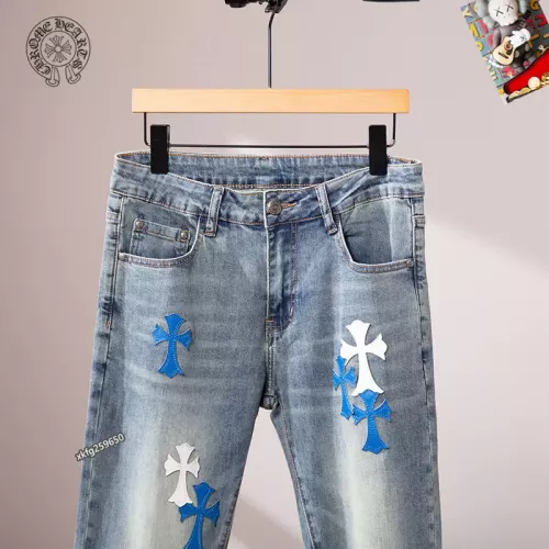 Replica Chrome Hearts Jeans For Men #1297872 $48.00 USD for Wholesale