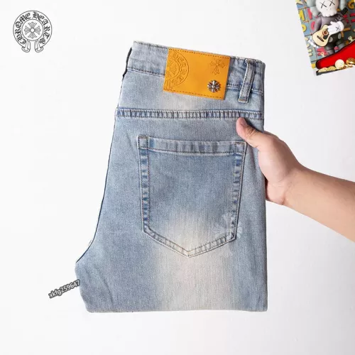 Replica Chrome Hearts Jeans For Men #1297876 $48.00 USD for Wholesale