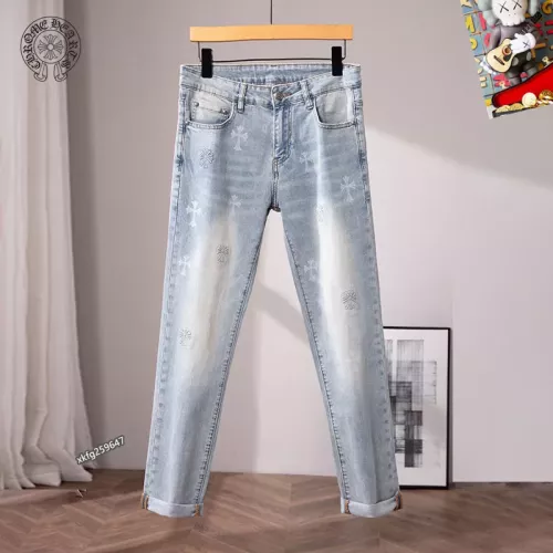 Replica Chrome Hearts Jeans For Men #1297876 $48.00 USD for Wholesale