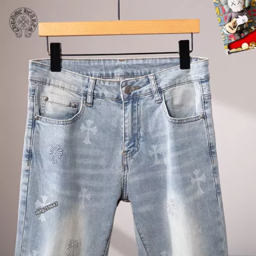 Replica Chrome Hearts Jeans For Men #1297876 $48.00 USD for Wholesale