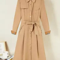 $128.00 USD Burberry Dresses Long Sleeved For Women #1291009