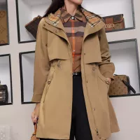 $160.00 USD Burberry Trench Coat Long Sleeved For Women #1295269