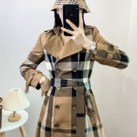 $160.00 USD Burberry Trench Coat Long Sleeved For Women #1295274