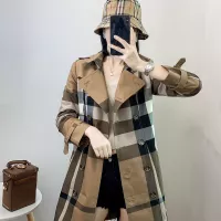 $160.00 USD Burberry Trench Coat Long Sleeved For Women #1295274