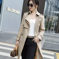 $160.00 USD Burberry Trench Coat Long Sleeved For Women #1295285