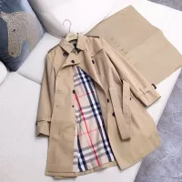 $185.00 USD Burberry Trench Coat Long Sleeved For Women #1295307