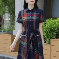 $96.00 USD Burberry Dresses Short Sleeved For Women #1295319