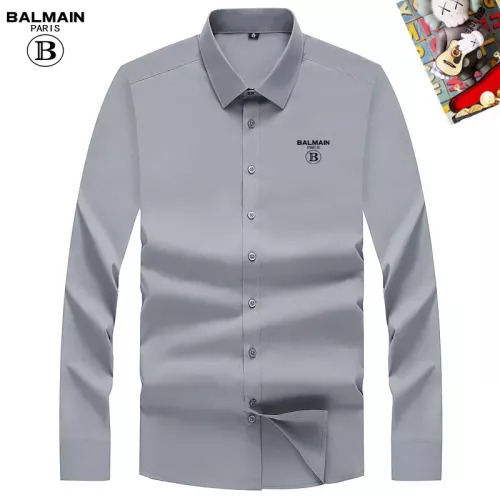 Replica Balmain Shirts Long Sleeved For Men #1298397, $40.00 USD, [ITEM#1298397], Replica Balmain Shirts outlet from China