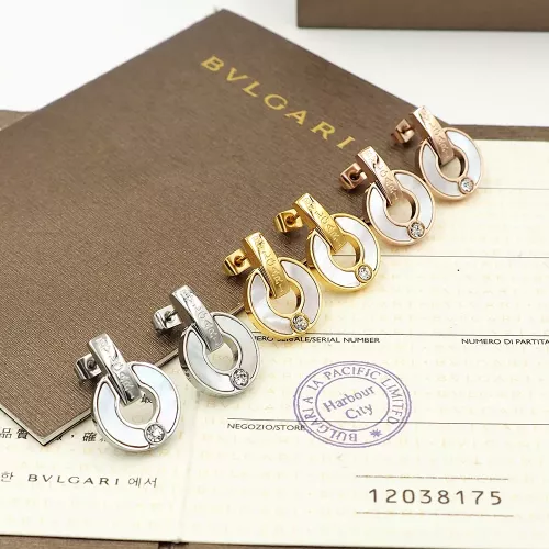 Replica Bvlgari Earrings For Women #1301581 $25.00 USD for Wholesale