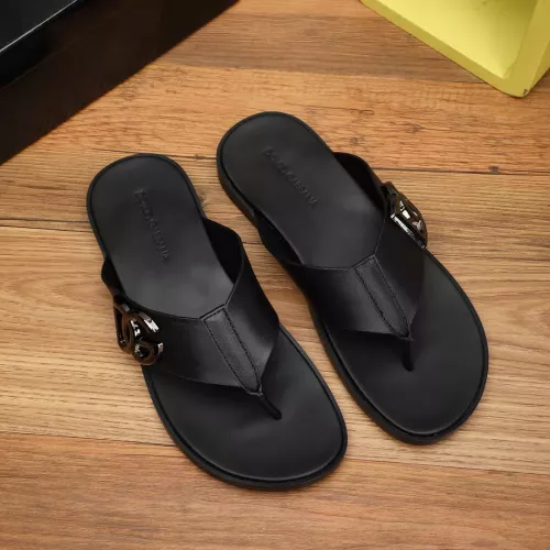 Replica Dolce & Gabbana D&G Slippers For Men #1302879 $60.00 USD for Wholesale