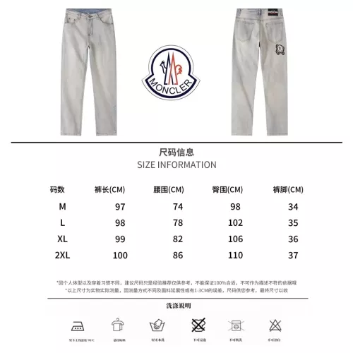 Replica Moncler Jeans For Men #1303388 $48.00 USD for Wholesale