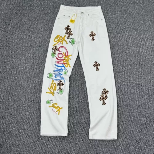 Replica Chrome Hearts Jeans For Unisex #1304302 $56.00 USD for Wholesale