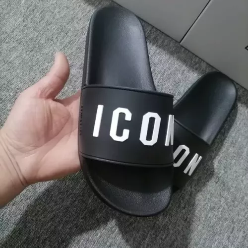 Replica Dsquared Slippers For Men #1309631 $42.00 USD for Wholesale