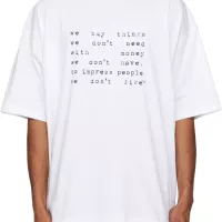 $38.00 USD VETEMENTS T-Shirts Short Sleeved For Unisex #1302833