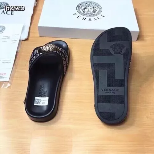 Replica Versace Slippers For Men #1311158 $45.00 USD for Wholesale