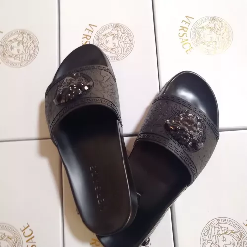 Replica Versace Slippers For Men #1311176 $45.00 USD for Wholesale