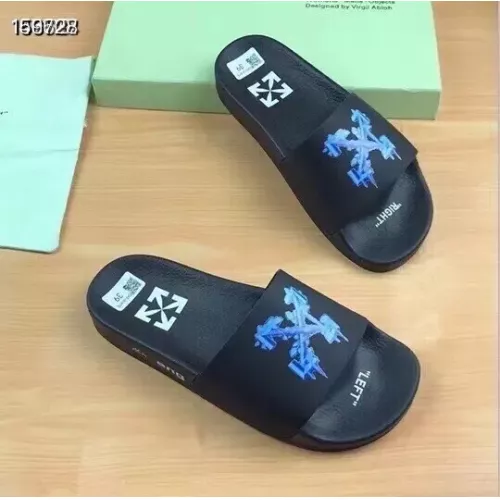 Replica Off-White Slippers For Men #1311195 $45.00 USD for Wholesale