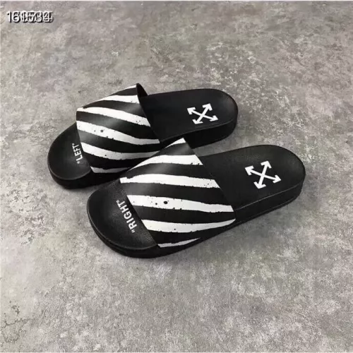 Replica Off-White Slippers For Men #1311222, $45.00 USD, [ITEM#1311222], Replica Off-White Slippers outlet from China