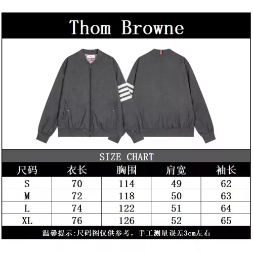 Replica Thom Browne Jackets Long Sleeved For Unisex #1316650 $68.00 USD for Wholesale