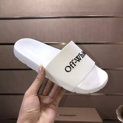 Replica Off-White Slippers For Men #1317138 $56.00 USD for Wholesale