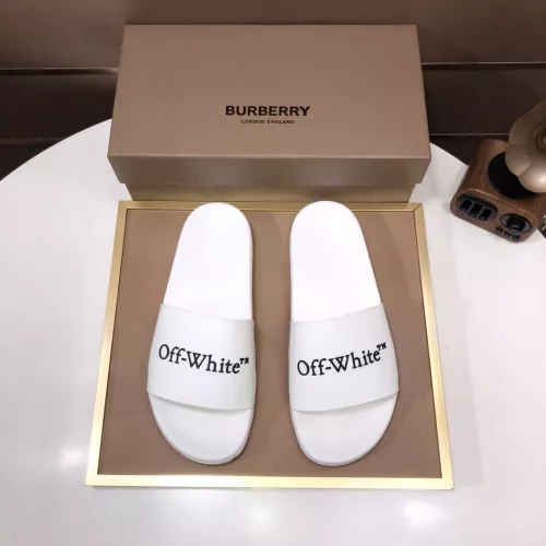 Replica Off-White Slippers For Men #1317138 $56.00 USD for Wholesale