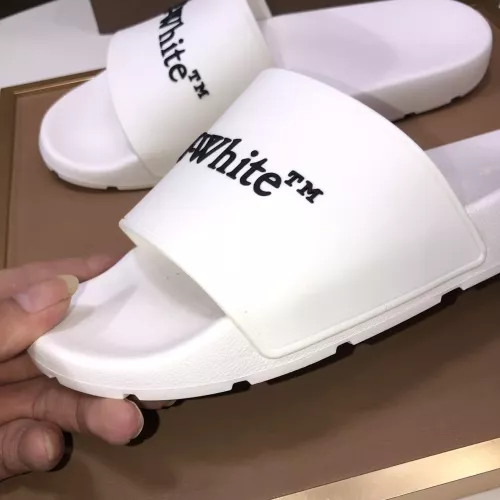 Replica Off-White Slippers For Men #1317138 $56.00 USD for Wholesale