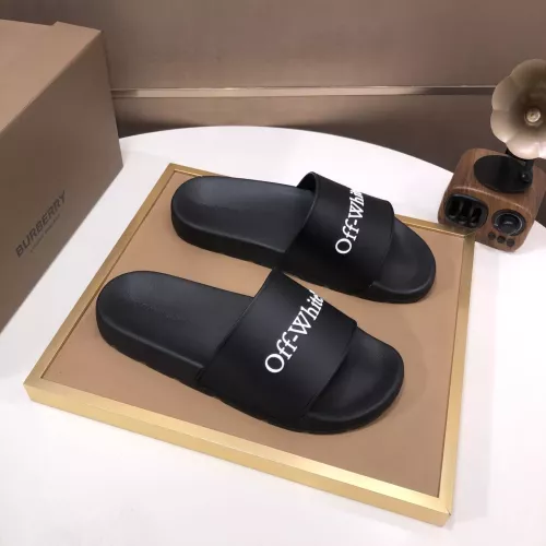 Replica Off-White Slippers For Men #1317139 $56.00 USD for Wholesale
