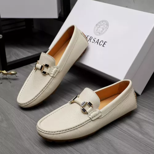 Replica Versace Leather Shoes For Men #1317265 $76.00 USD for Wholesale