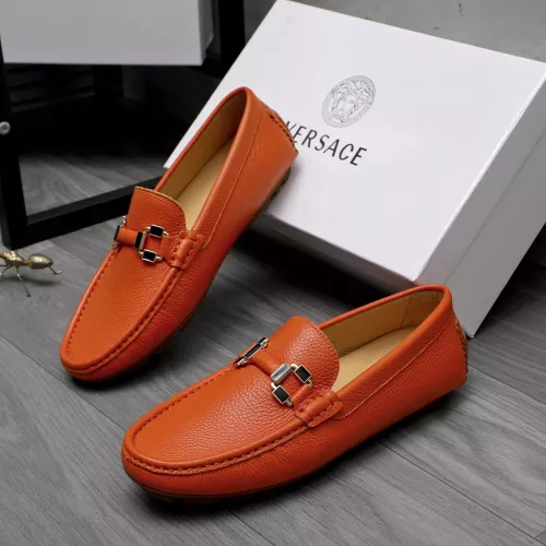 Replica Versace Leather Shoes For Men #1317267 $76.00 USD for Wholesale