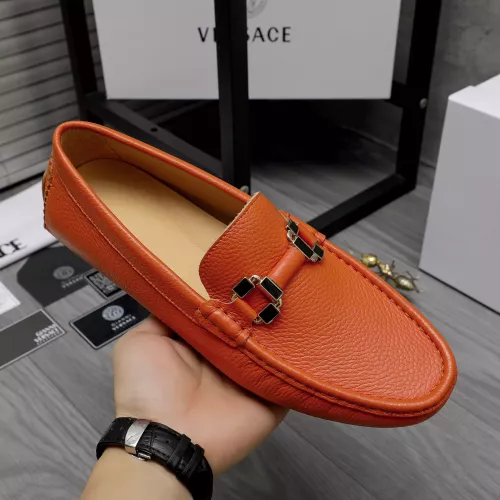 Replica Versace Leather Shoes For Men #1317267 $76.00 USD for Wholesale