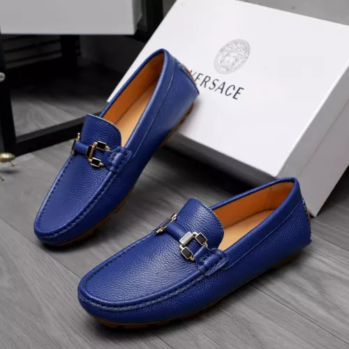 Replica Versace Leather Shoes For Men #1317270 $76.00 USD for Wholesale