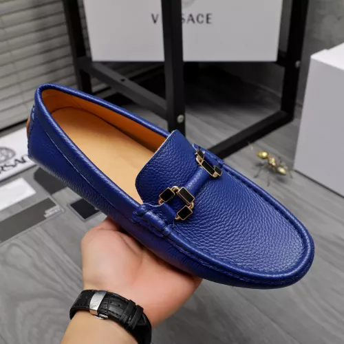 Replica Versace Leather Shoes For Men #1317270 $76.00 USD for Wholesale