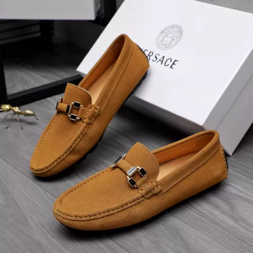 Replica Versace Leather Shoes For Men #1317278 $76.00 USD for Wholesale