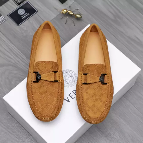 Replica Versace Leather Shoes For Men #1317286 $76.00 USD for Wholesale