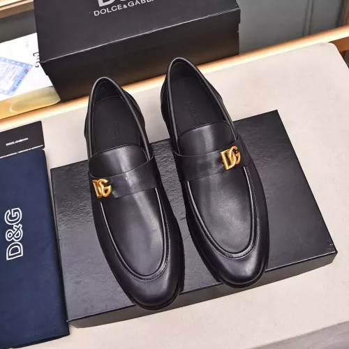 Replica Dolce & Gabbana D&G Leather Shoes For Men #1317958 $92.00 USD for Wholesale