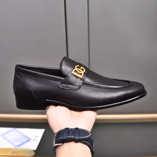 Replica Dolce & Gabbana D&G Leather Shoes For Men #1317958 $92.00 USD for Wholesale