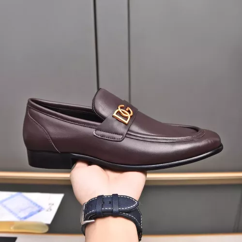 Replica Dolce & Gabbana D&G Leather Shoes For Men #1317959 $92.00 USD for Wholesale