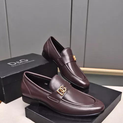 Replica Dolce & Gabbana D&G Leather Shoes For Men #1317959 $92.00 USD for Wholesale