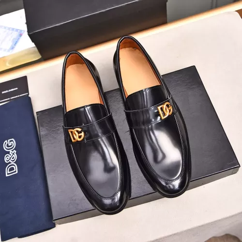 Replica Dolce & Gabbana D&G Leather Shoes For Men #1317961 $92.00 USD for Wholesale
