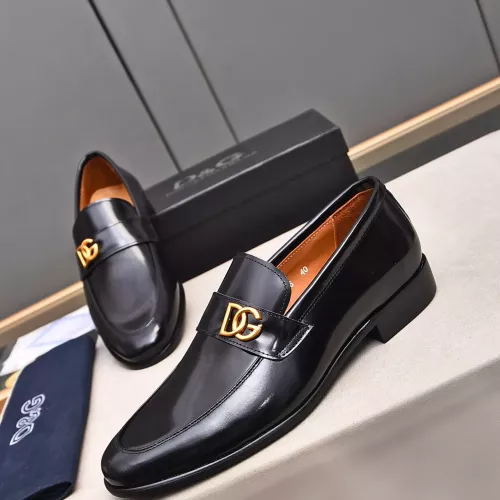 Replica Dolce & Gabbana D&G Leather Shoes For Men #1317961 $92.00 USD for Wholesale