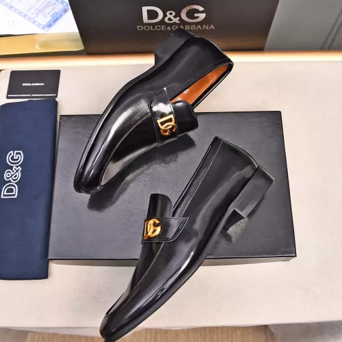 Replica Dolce & Gabbana D&G Leather Shoes For Men #1317961 $92.00 USD for Wholesale