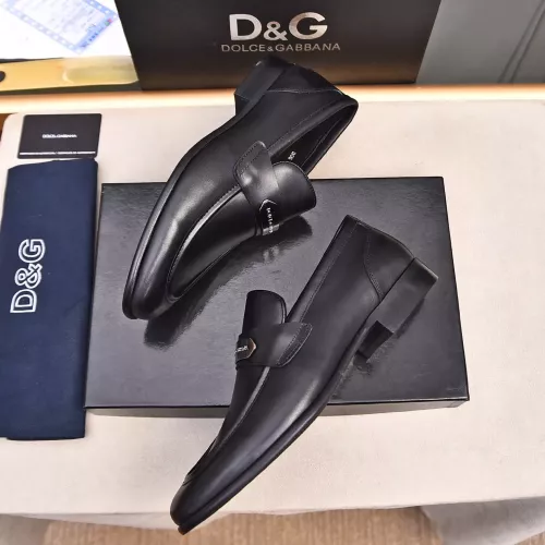 Replica Dolce & Gabbana D&G Leather Shoes For Men #1317964 $92.00 USD for Wholesale