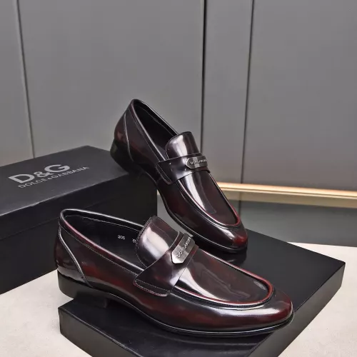 Replica Dolce & Gabbana D&G Leather Shoes For Men #1317965 $92.00 USD for Wholesale