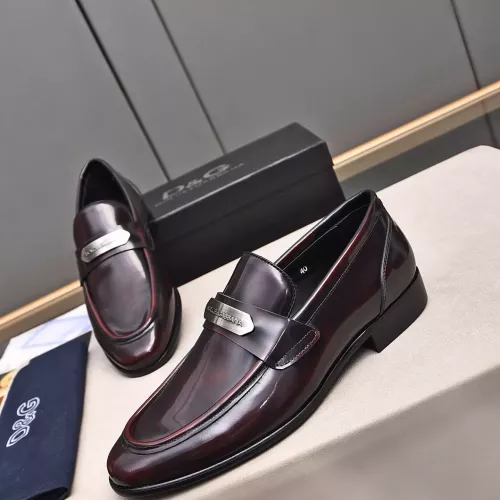 Replica Dolce & Gabbana D&G Leather Shoes For Men #1317965 $92.00 USD for Wholesale